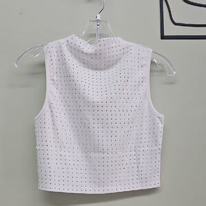 Elegant White Sleeveless Top